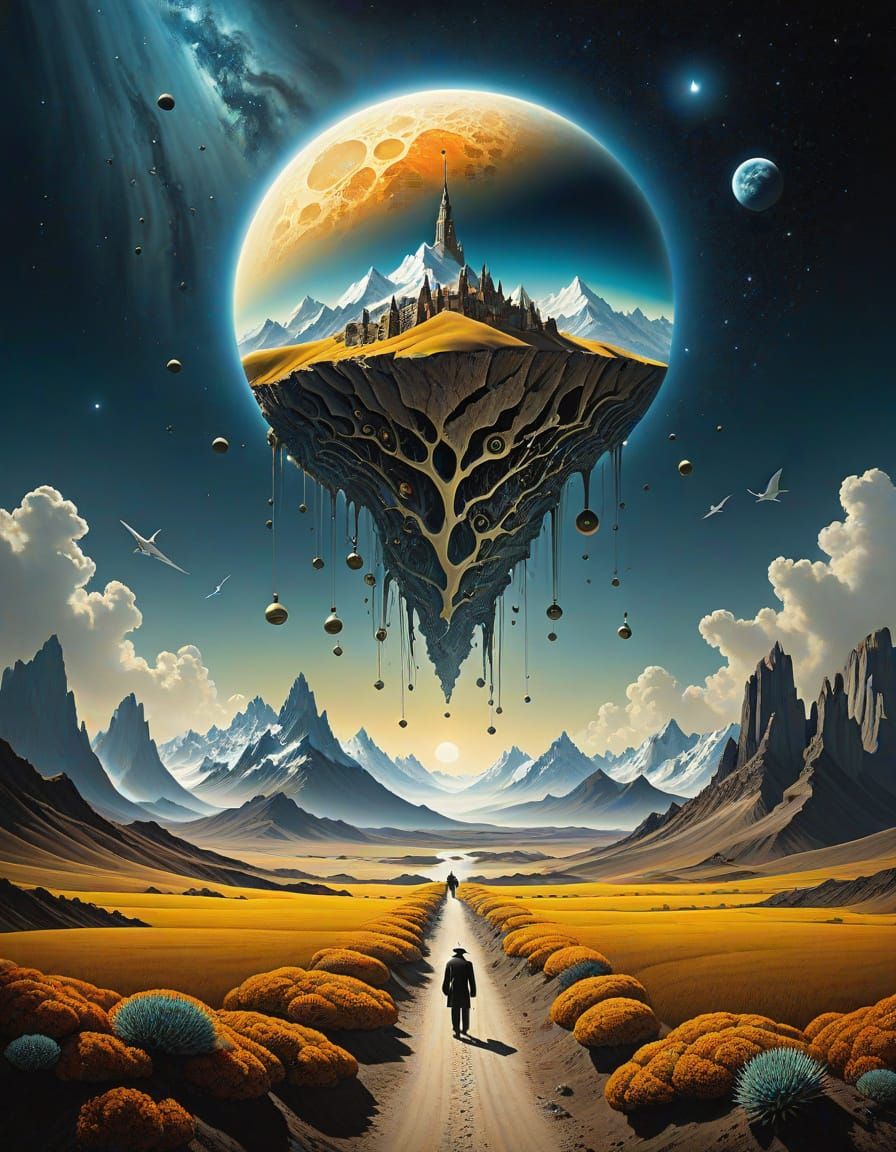 Surreal Portrait of Otherworldly Dreams in Mystical Realism ...