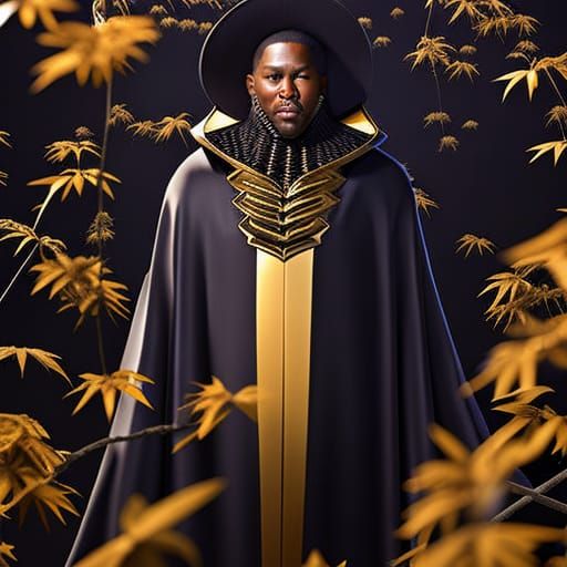 Horror Portrait: Man Covered in Swarming Bees
