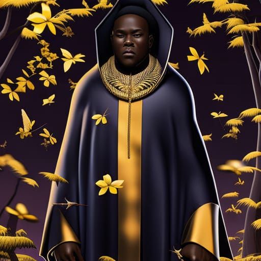 Horror Image: Man Covered in Swarming Bees