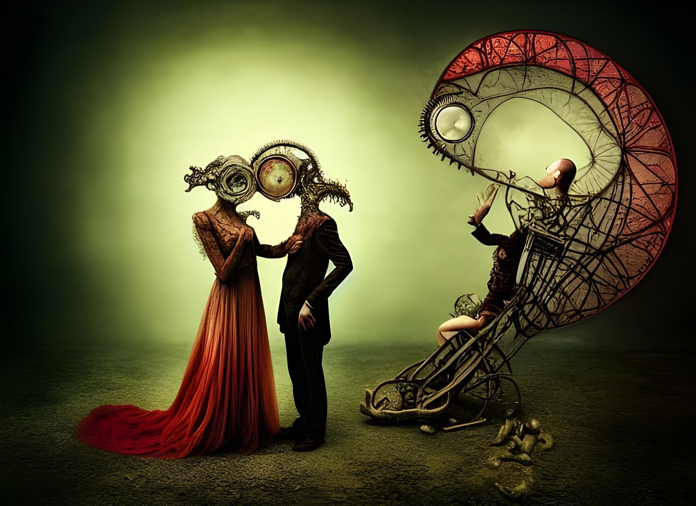 Mathematics of Love in Steampunk Sci-Fi Style