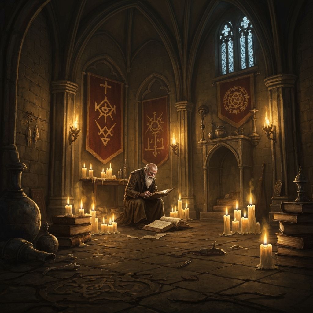 Arcane Chamber: Dark Fantasy Concept Art