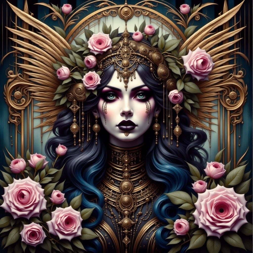 Ethereal Gothic Ballerina Dances with the Night