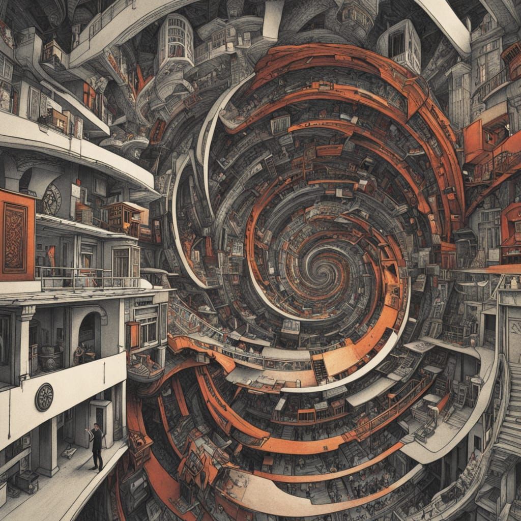 Surreal Mind Trapped in Infinite Psychedelic Loop