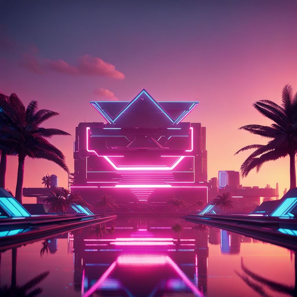 Mariah Carey in Miami Vice Tron Sunset