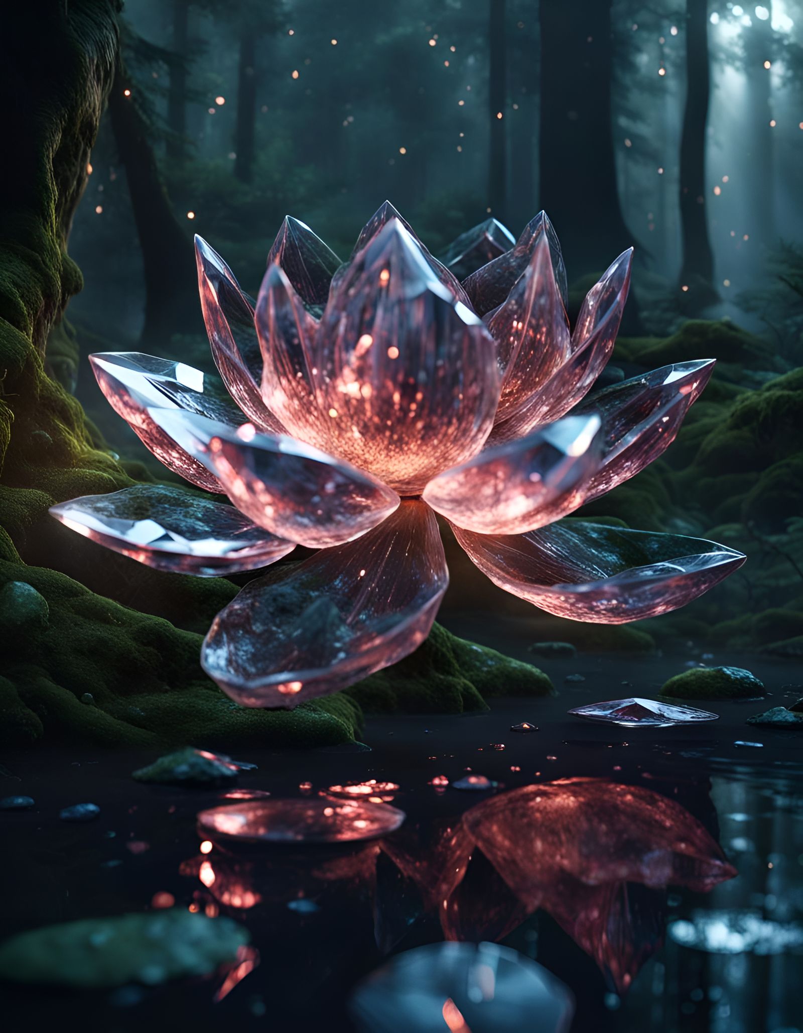 Crystal lotus