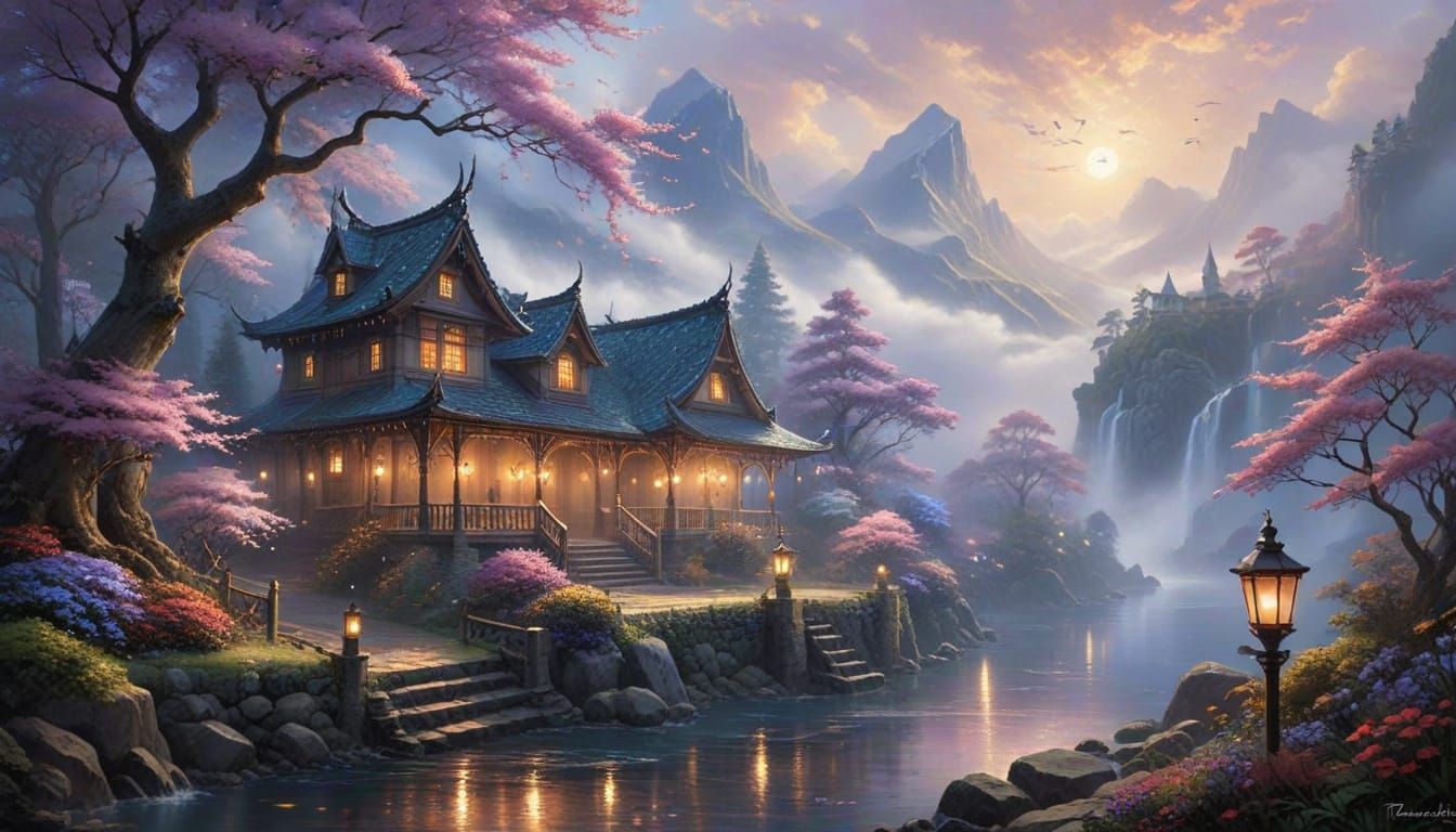 Dreamcatcher in Ethereal Fantasy Japanese Aesthetic