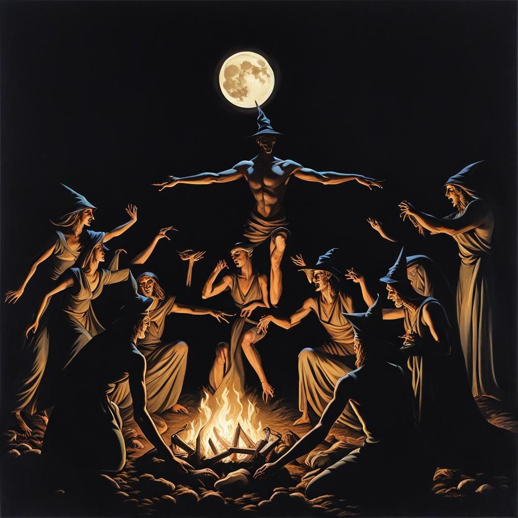 Faustian Figure's Sinister Walpurgis Night Dance