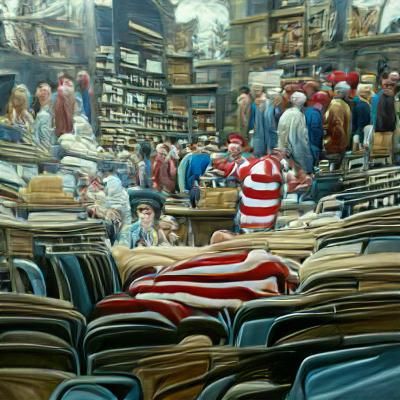Where's Waldo Finds Himself: Oil Painting