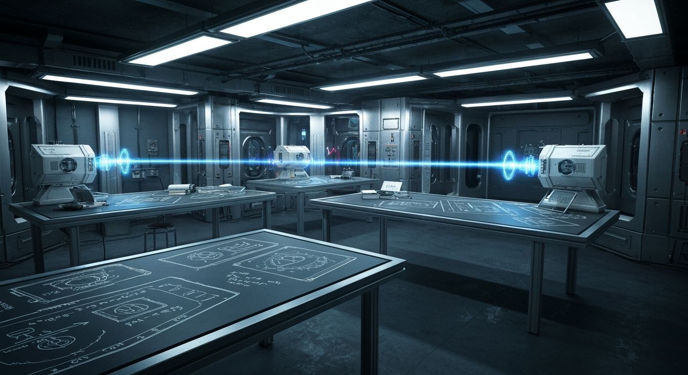 MIB Scientists Unveil Neutrino Laser Concept in Hidden Lab