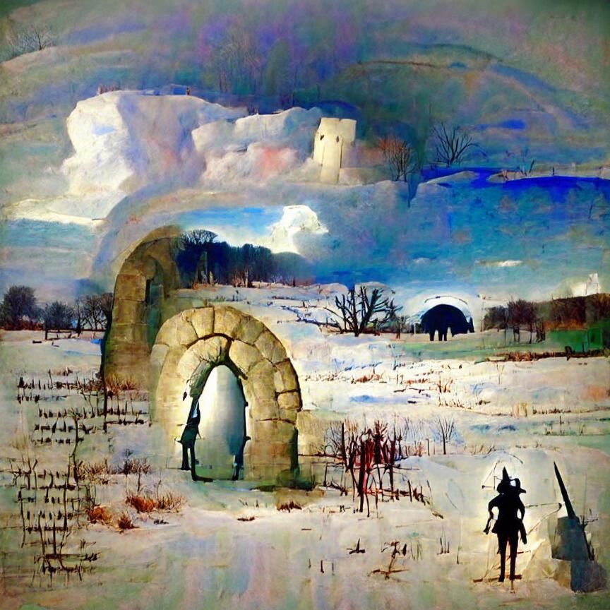 Knight and Shimmering Portal of Adventure
