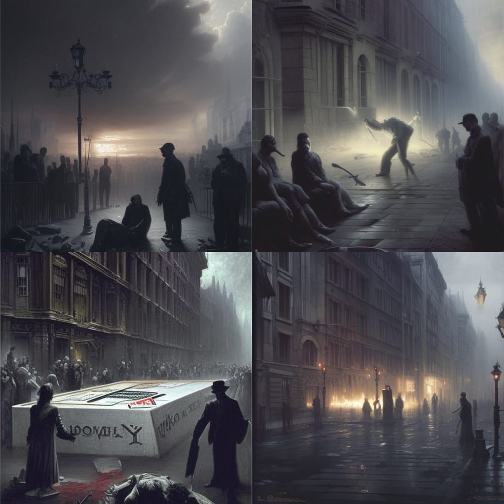 Monopoly Nightmare: A Dark Streets Illustration