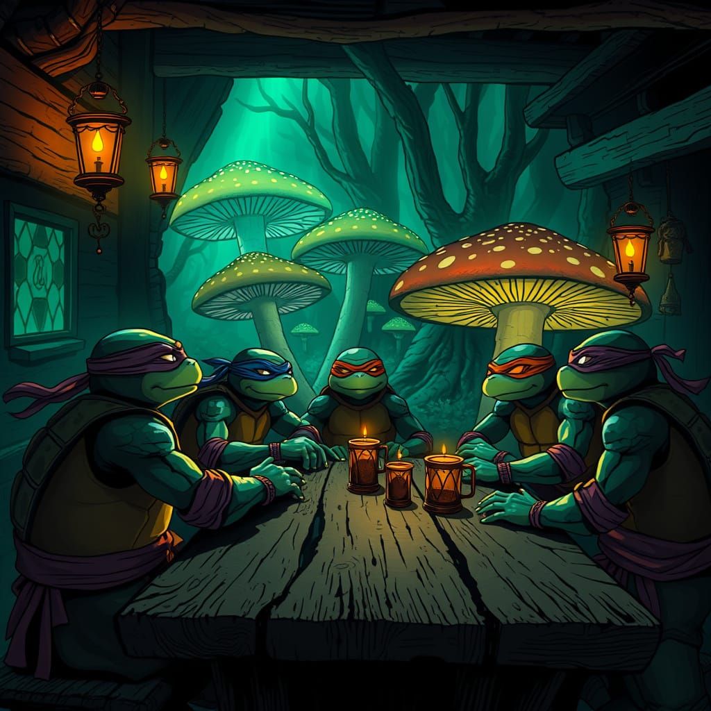 Ninja Turtles Embark on a Perilous Quest in a Cursed, Mystic...