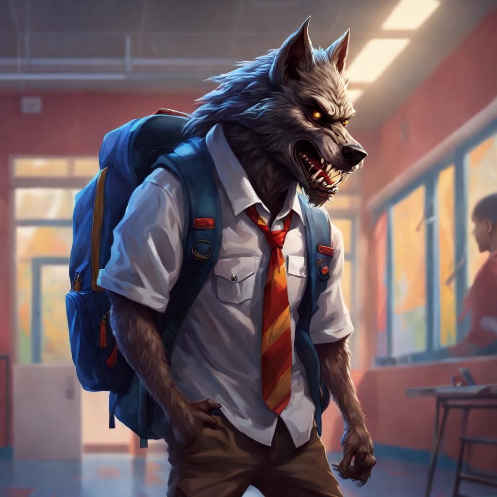 Full Moon at High School 🌖