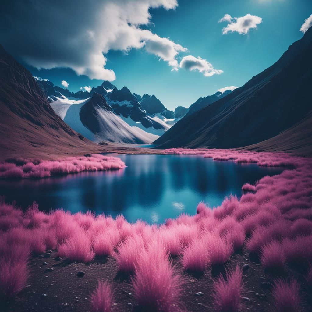 Epic Mountain Lakes in Volumetric Light
