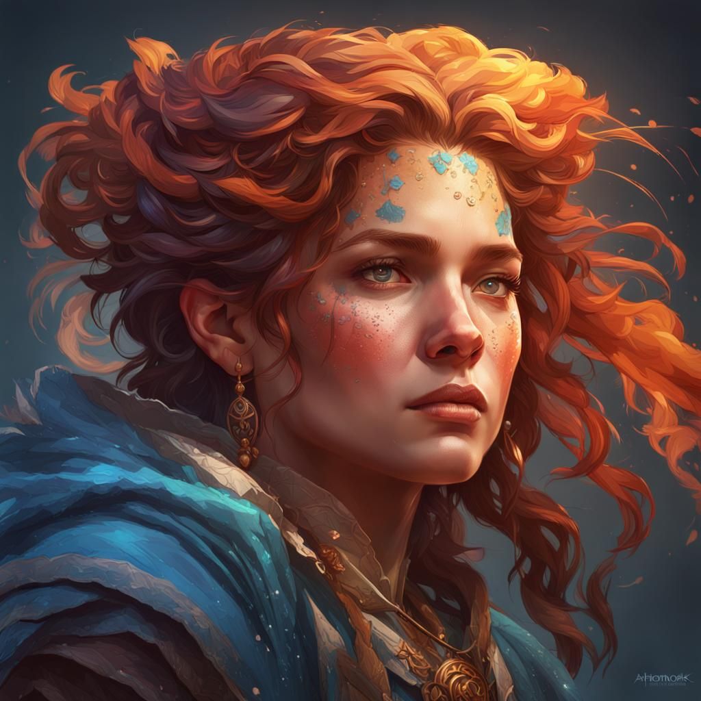 Detailed Portrait with Dynamic Lighting