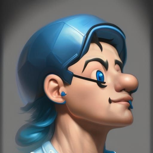 Hyperdetailed Super Mario Portrait in Digital Art Style