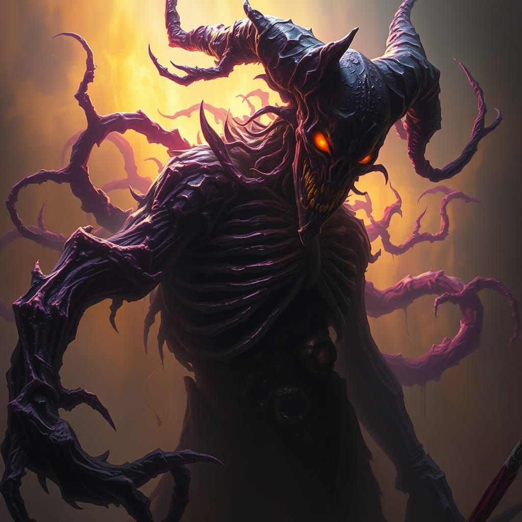 Dark Fantasy Plague Breeder in Gothic Style