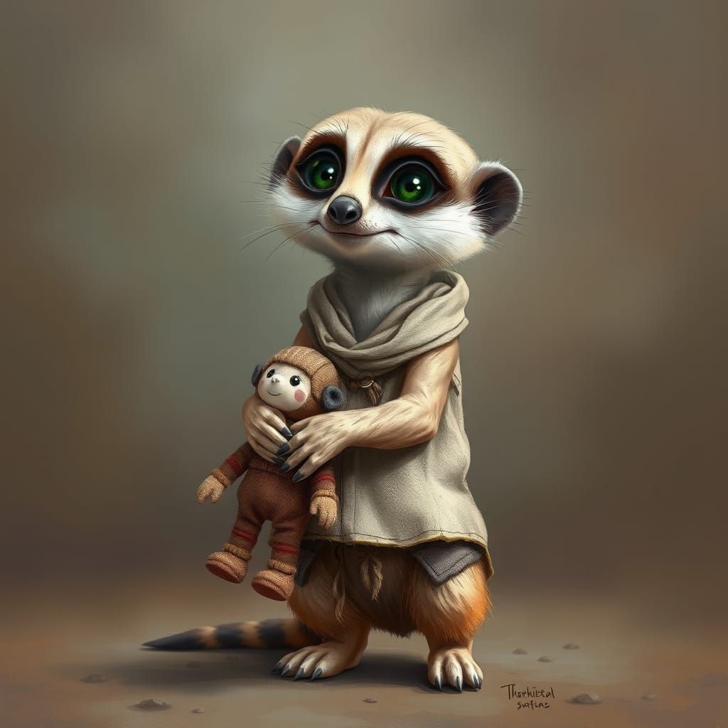 The baby meerkat