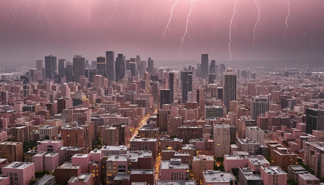 Gentle Pink Rainstorm: Healing and New Beginnings