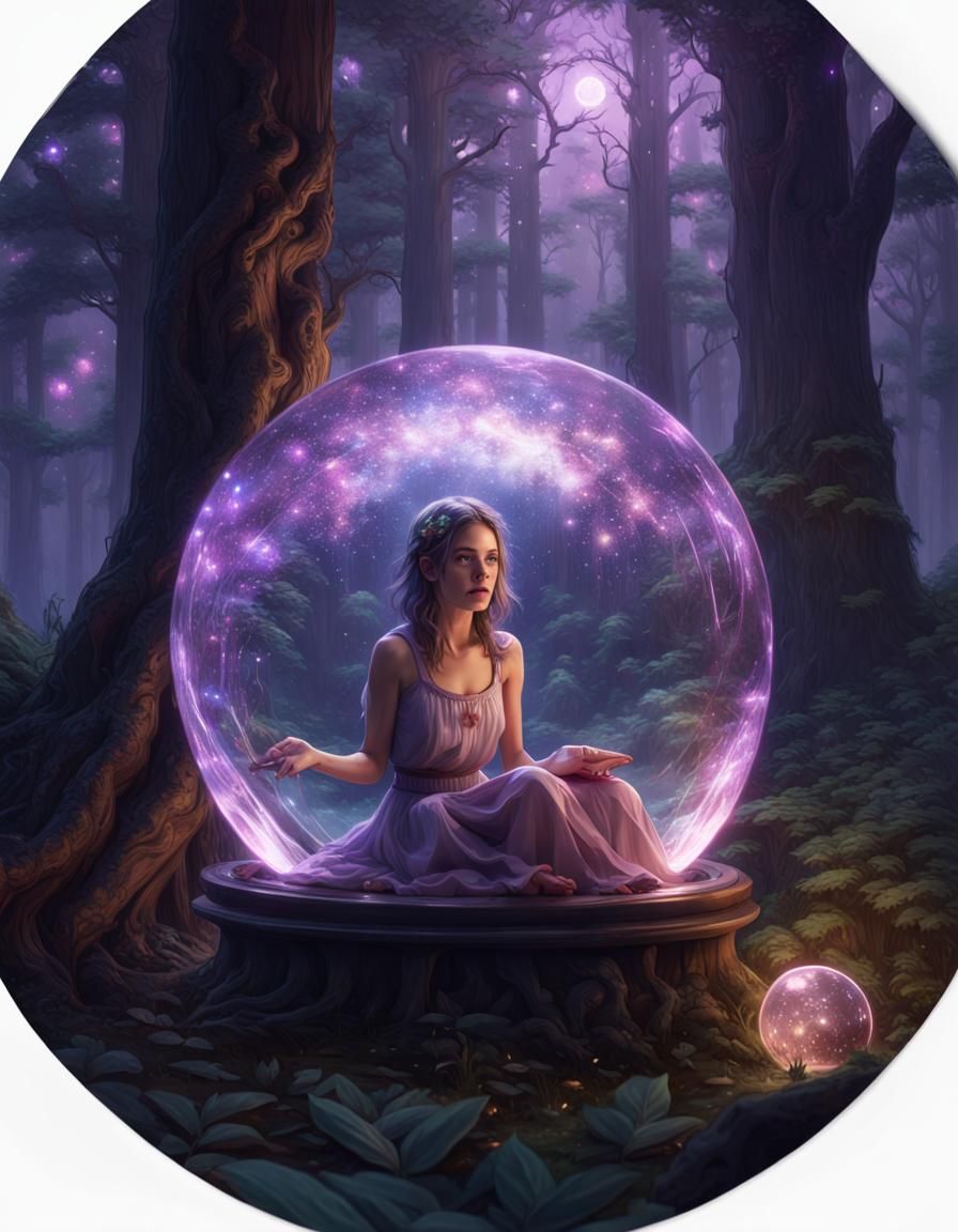 Girl Sees Parallel Universe in Crystal Ball