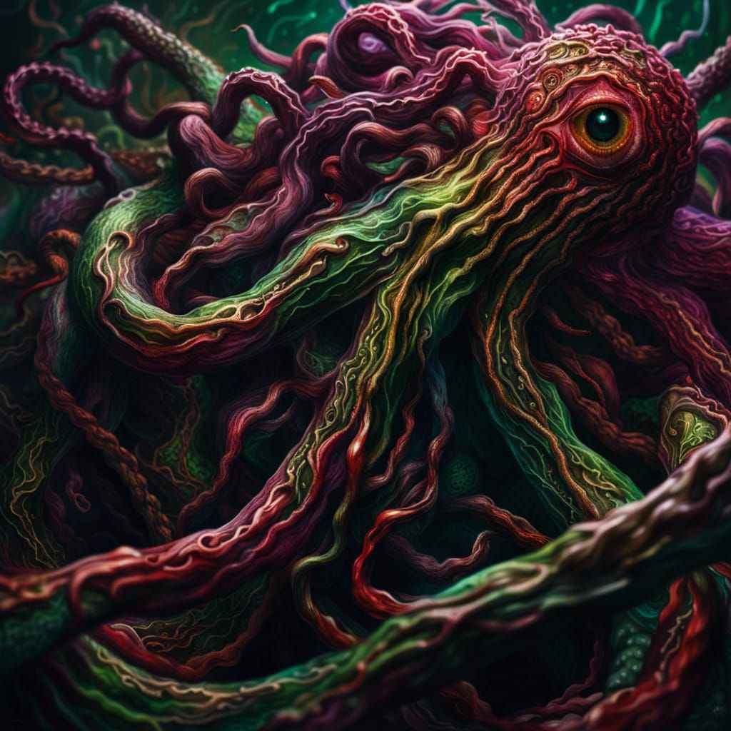 Yog-Sothoth in Hyperrealistic Symbolist Cinematic Style