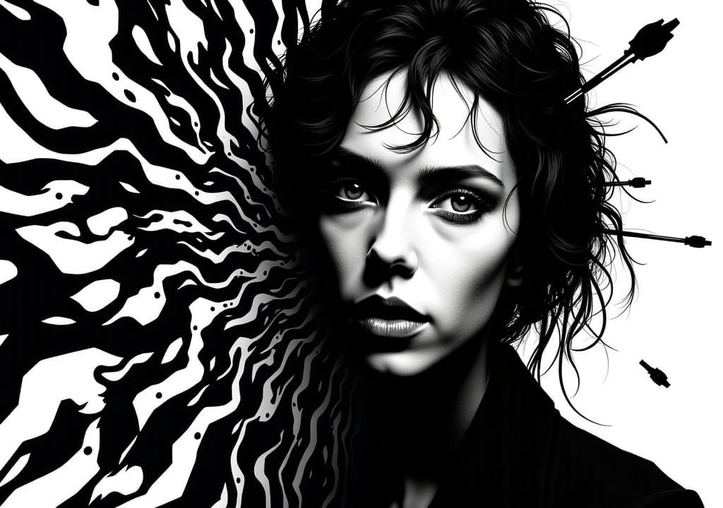 Corrupted Polygonal Patterns: A Glitched Nightmare