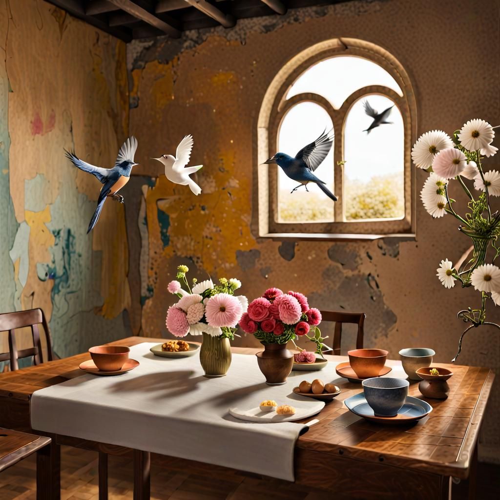 Interconnectedness: Abstract Painting of Divine Omnipresence