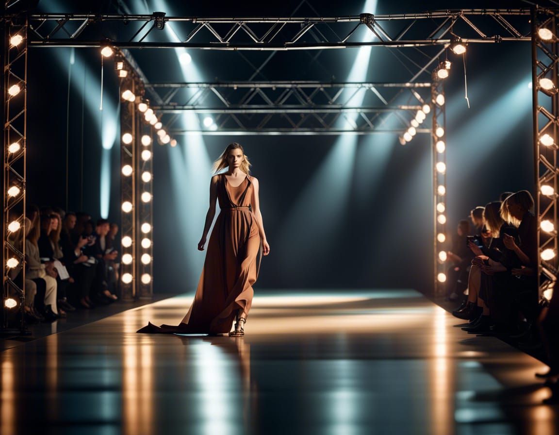 Dramatic Fashion Runway with Truss Lighting