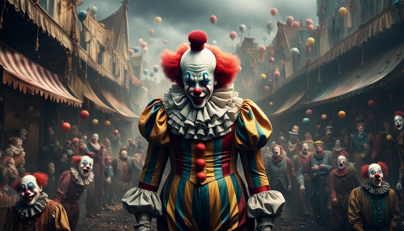 Epic Cinematic Clowns in Digital Matte Painting