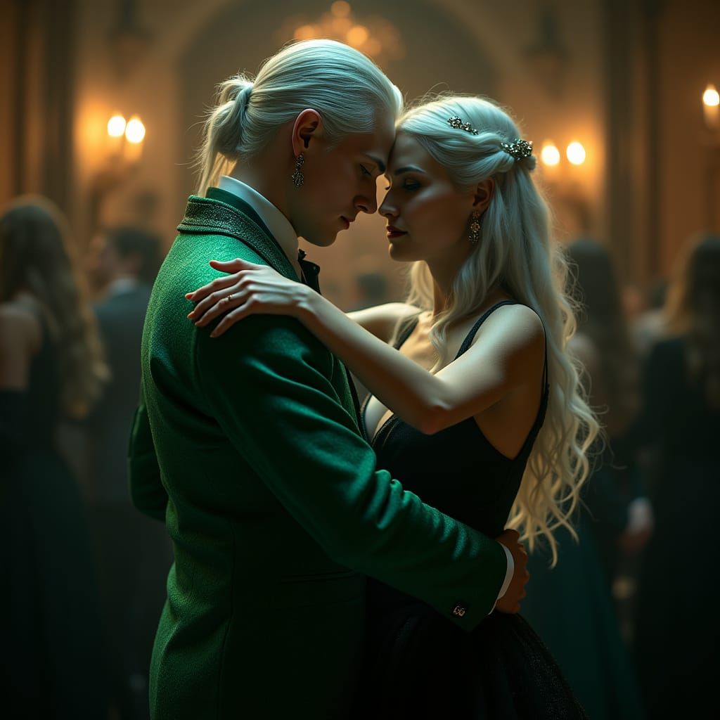 Draco Malfoy Dances Under Enchanted Lights