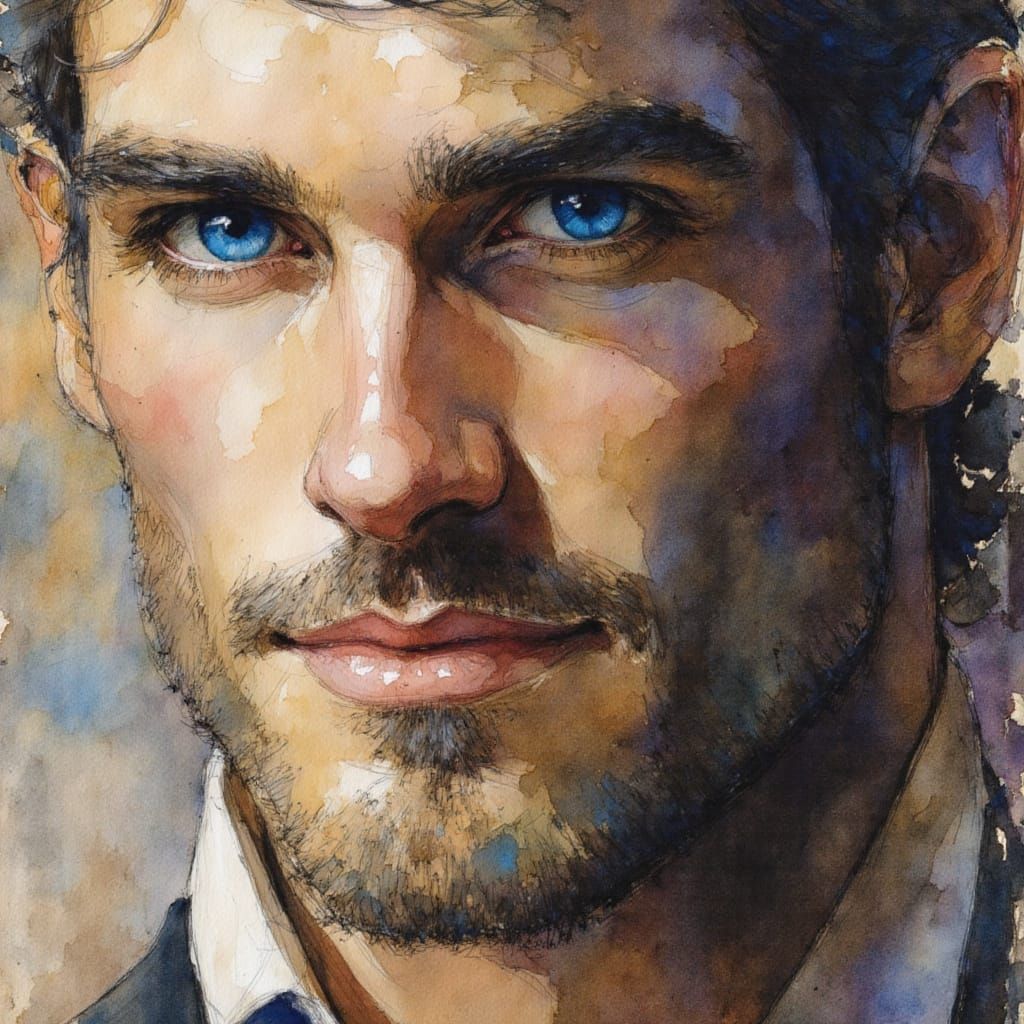 Dramatic Impasto Image with Earthy Tones