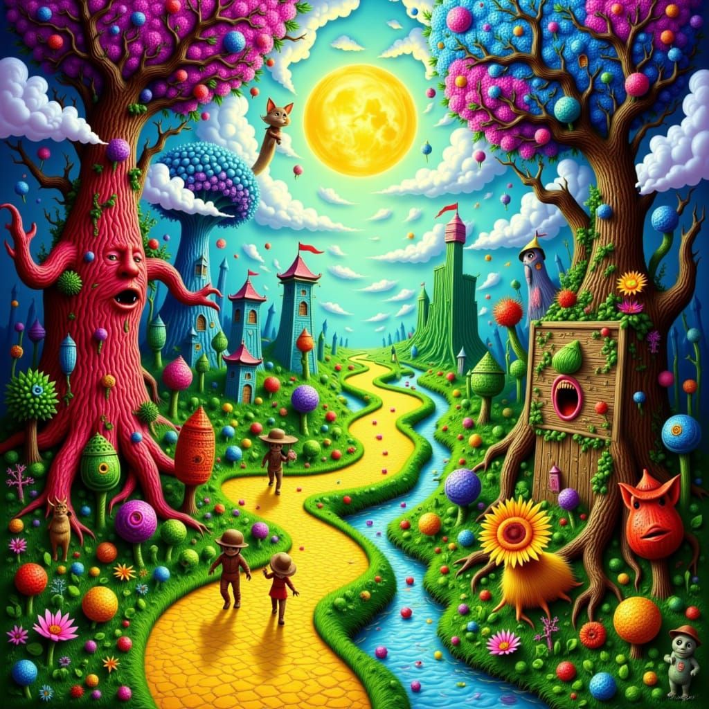 Wizard of Oz: Vibrant Painterly Landscapes and Whimsical Cha...
