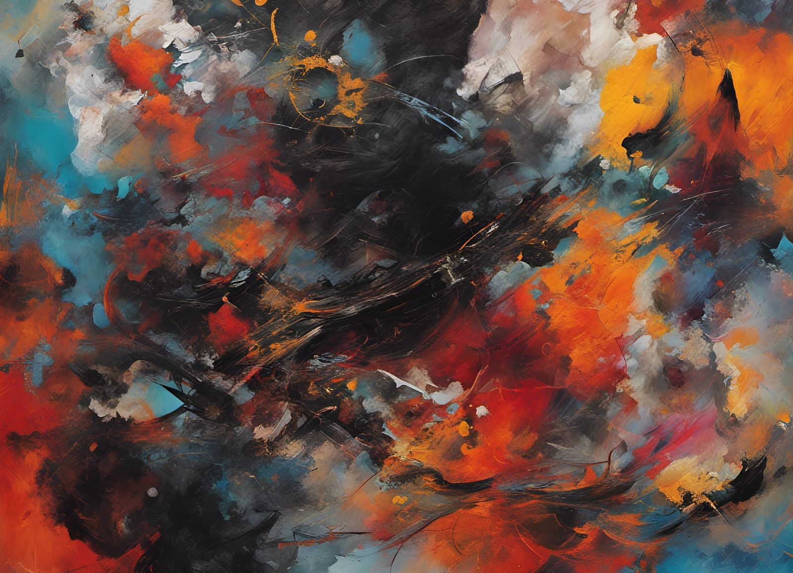 Abstract Art: Bright Chaos and Dark Order