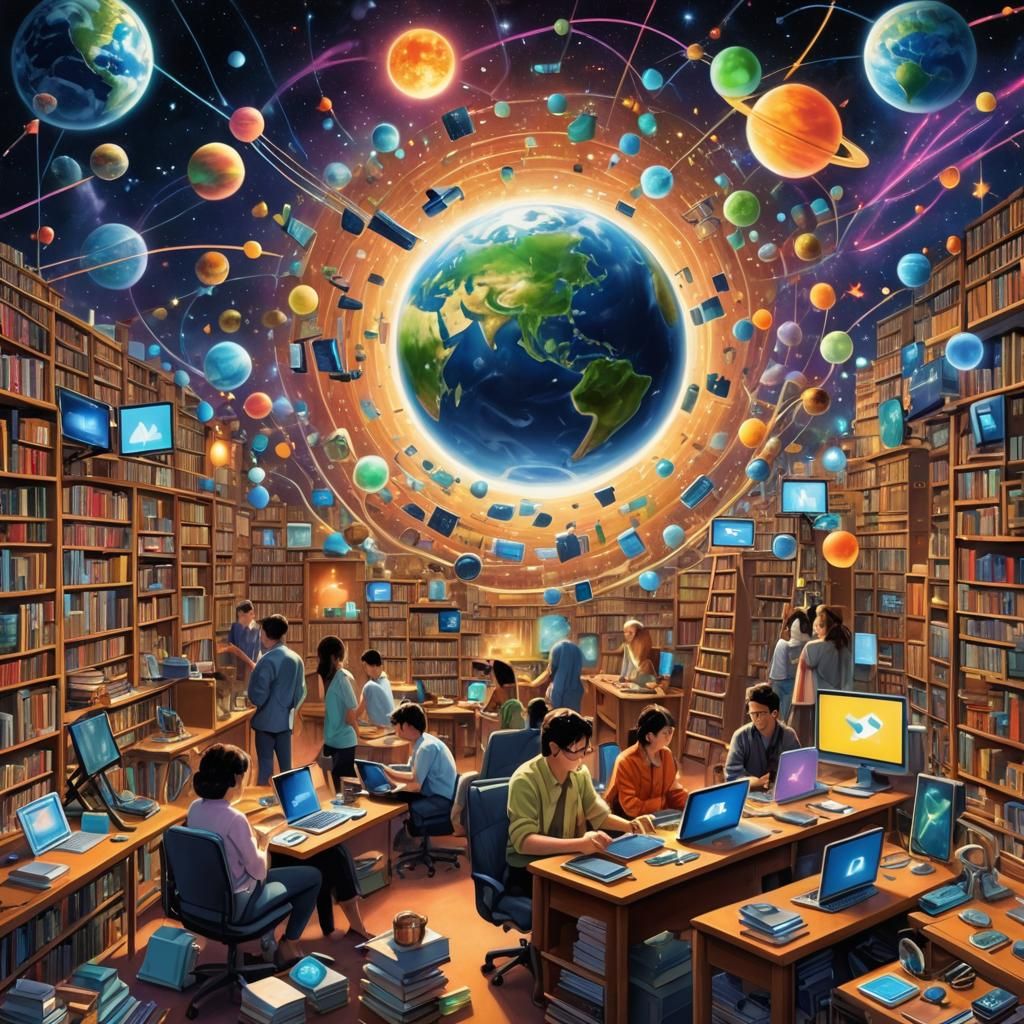 Earth Entangled: Internet as Infinite Library