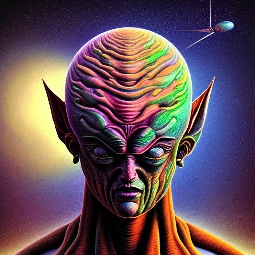 Muscular Figure in Hyperreal Digital Art Style