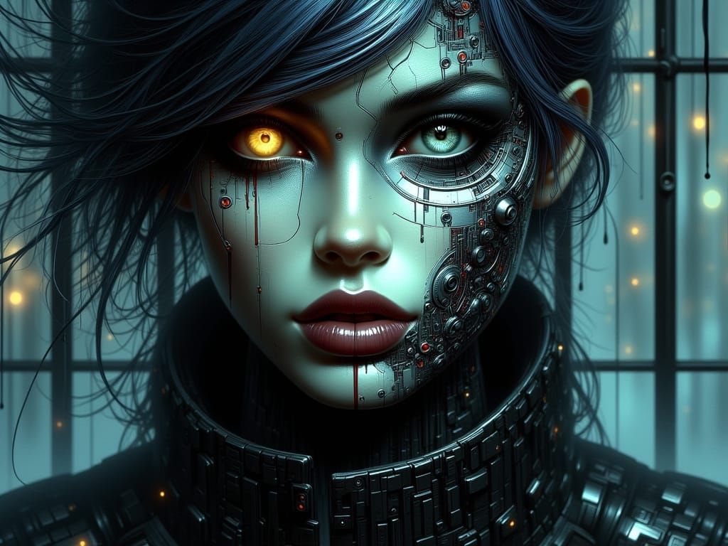 cyborg woman in prison