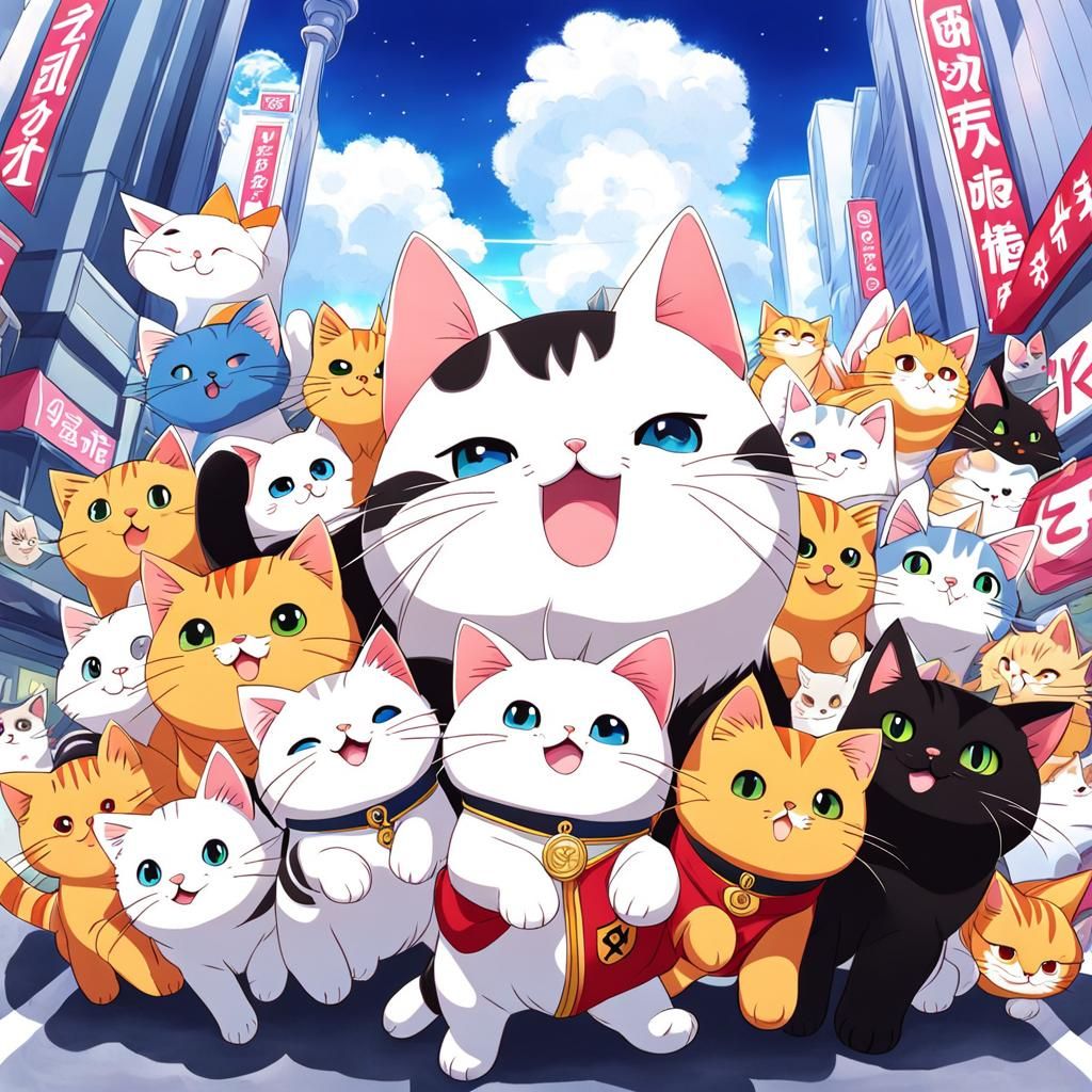 Anime Style: Crazy Cat Cuteness Overload