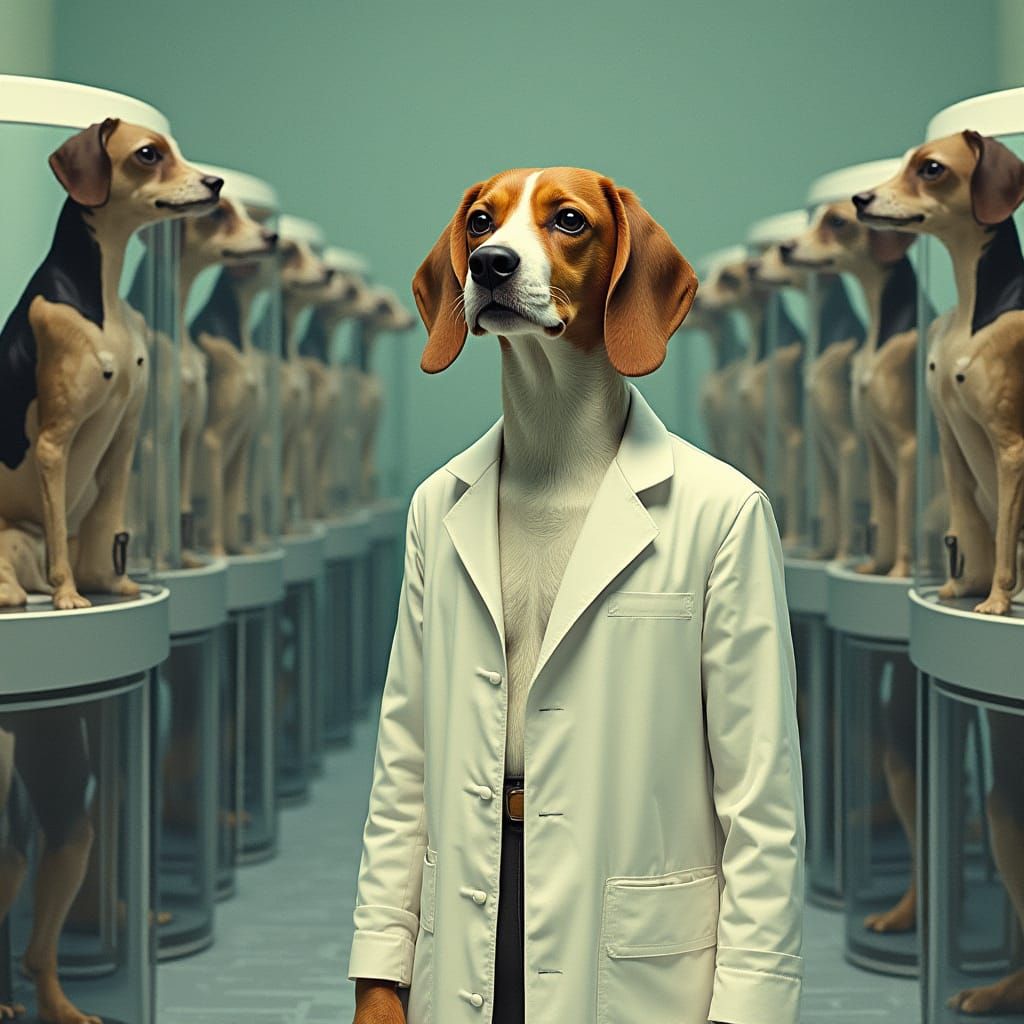 Canine Geneticist Transforms into Humanoid Clones
