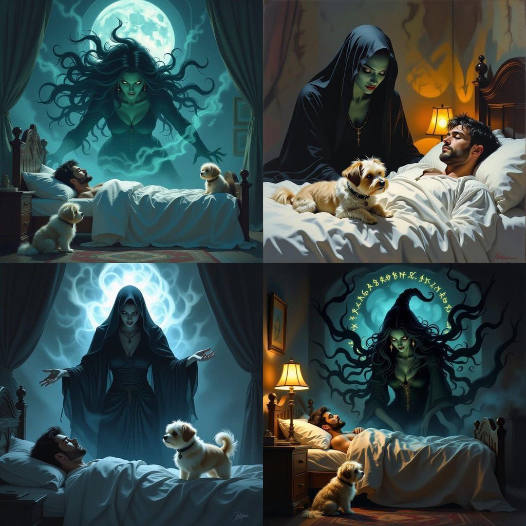 Jinn Protects Sleeping Man from Evil Spirit