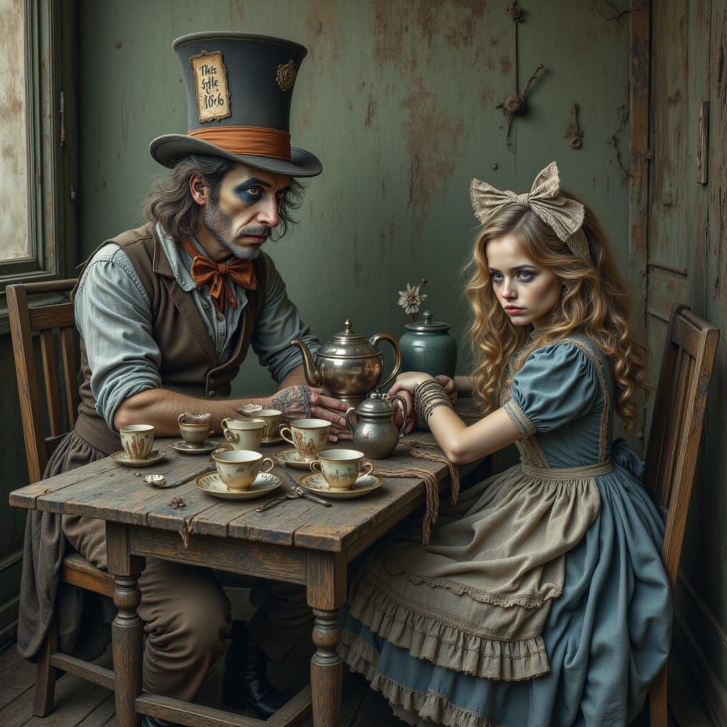 Dark Fantasy Mad Hatter's Tea Party