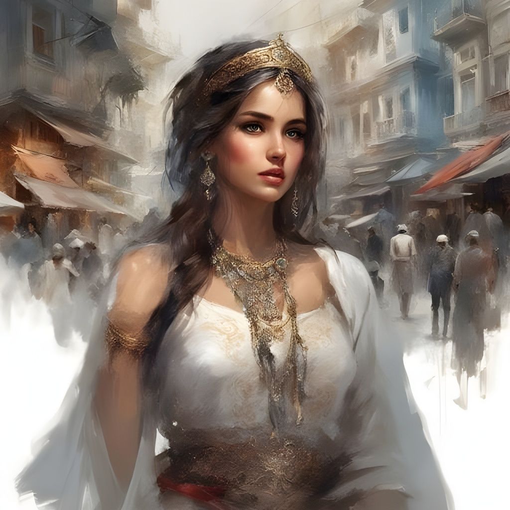 Beautiful Turkish Girl Portrait in Istanbul