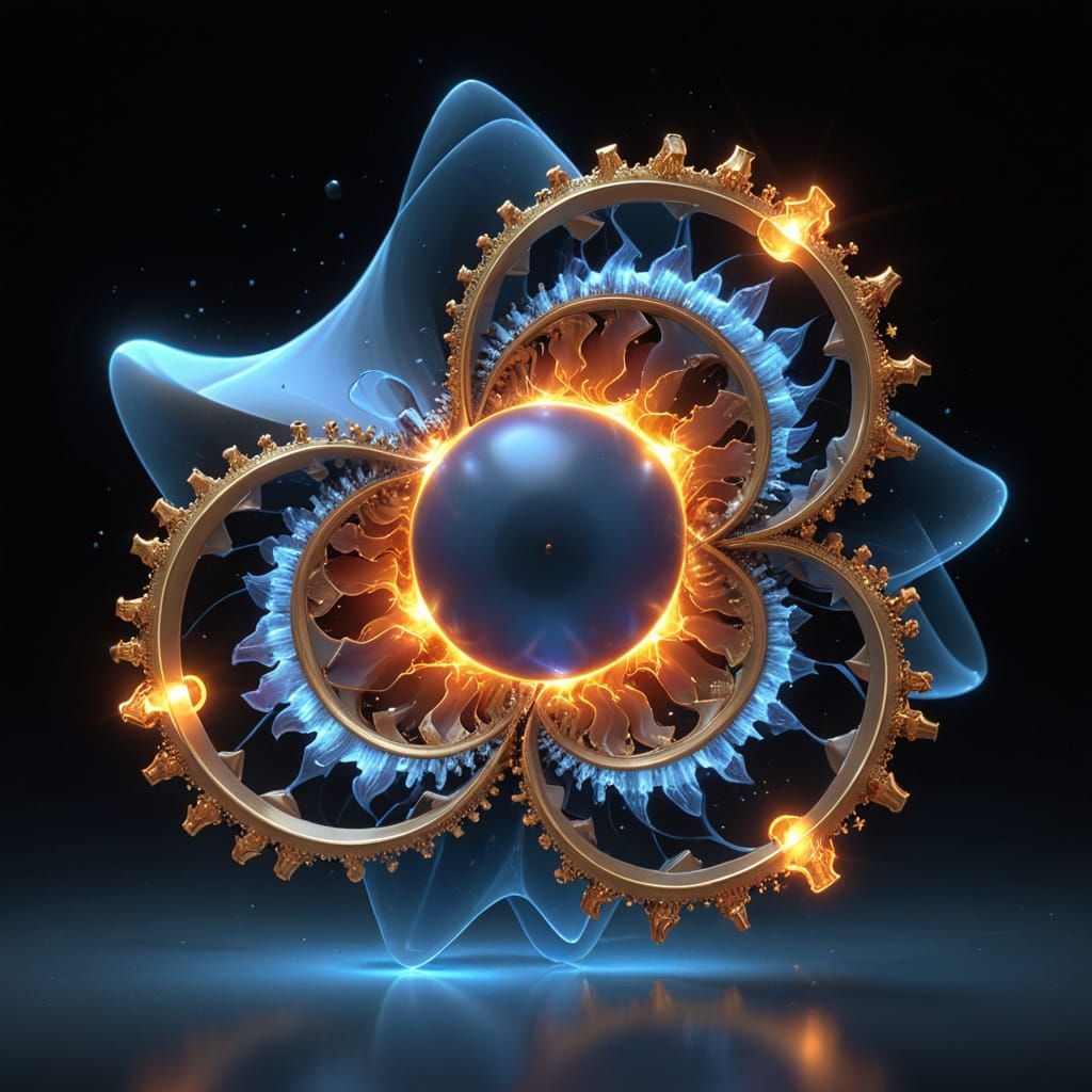 Fiery Fractal Core: Complex Iteration and Power