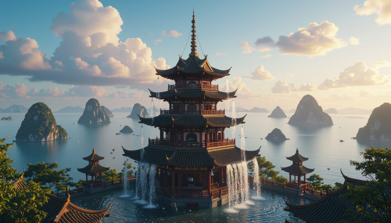 Pagodavide in the South China Sea