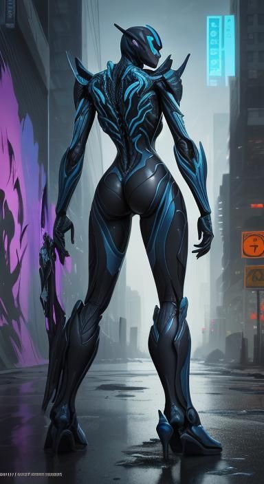 Arcee as Venom: Intricate Sci-Fi Comic Art