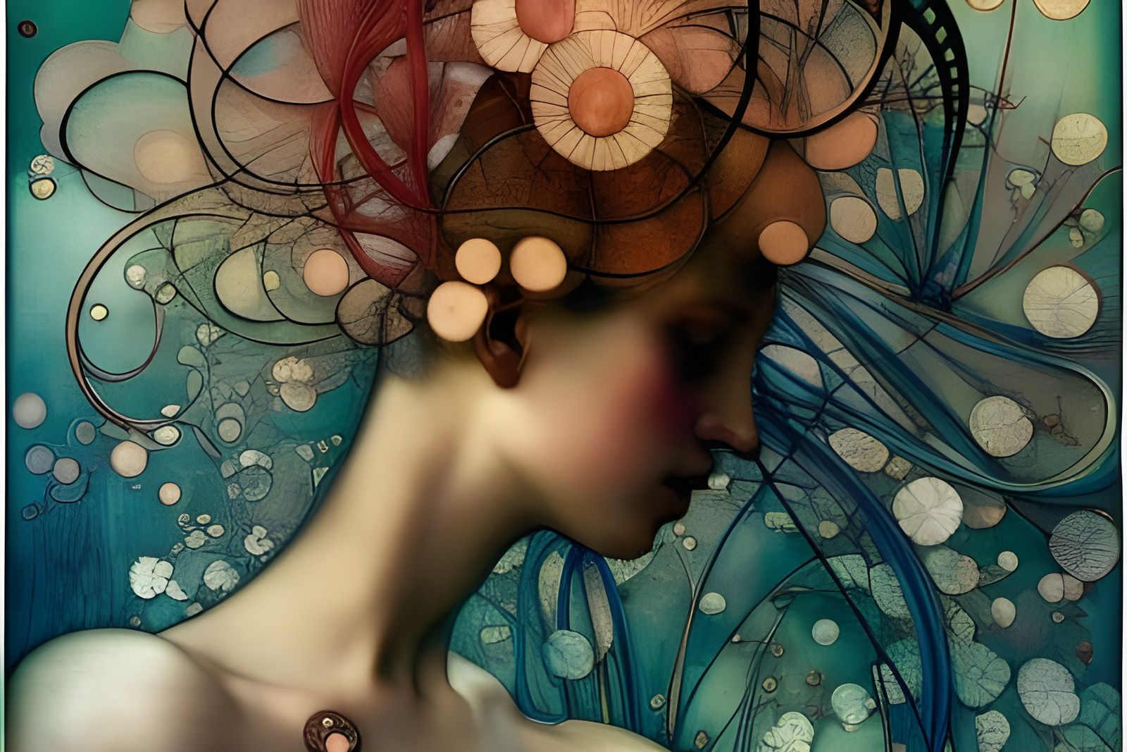 Ballerina's Double Exposure Dance in Nature