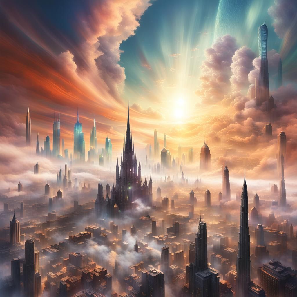 City in the Clouds: A Crystal Metropolis