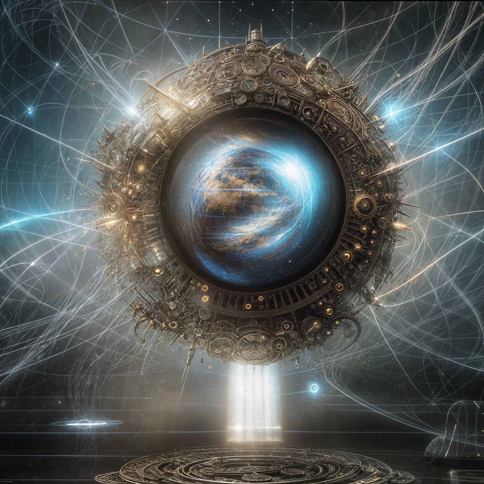 Surreal Objects Laboratory with God Rays, Hyperdetailed Pain...