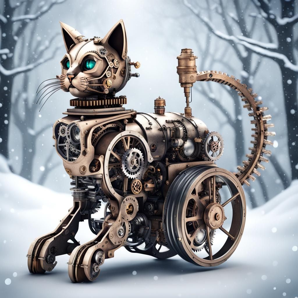Steampunk Cat Hybrid
