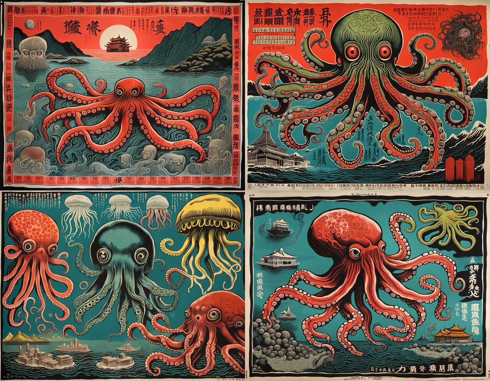 Bizarre Monster in 1970s Hong Kong Movie Poster