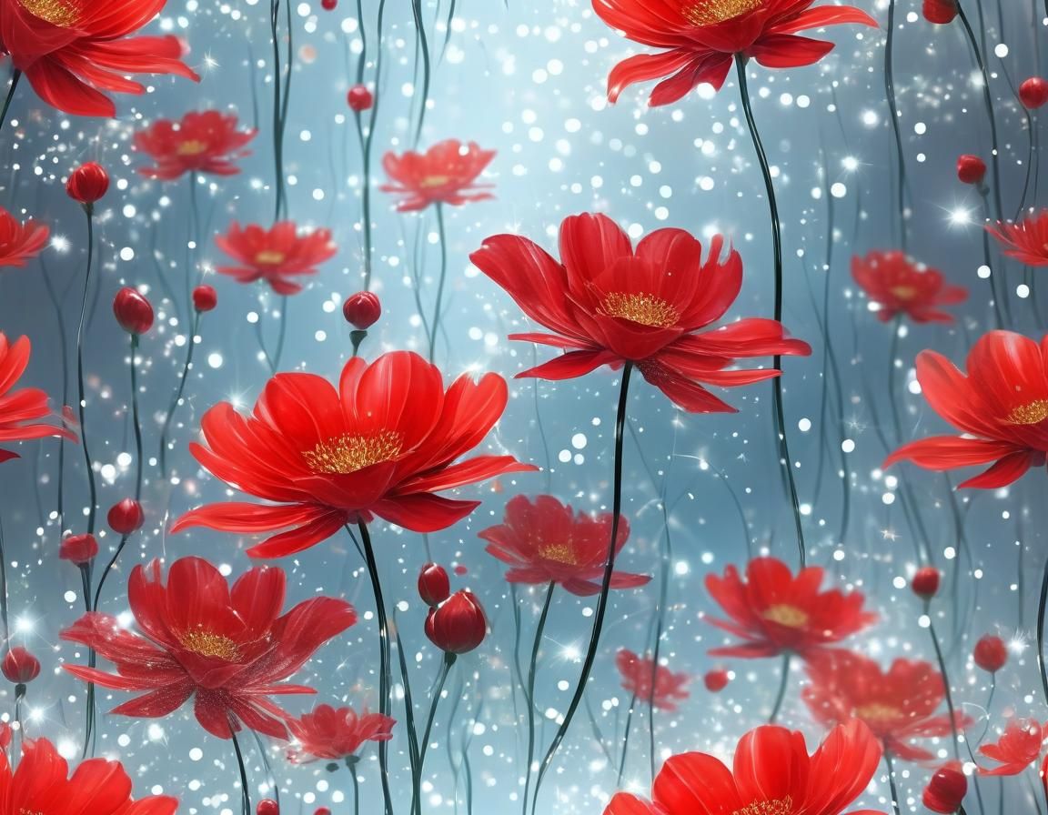 Ethereal Floral Art: Magical, Luminous, Abstract